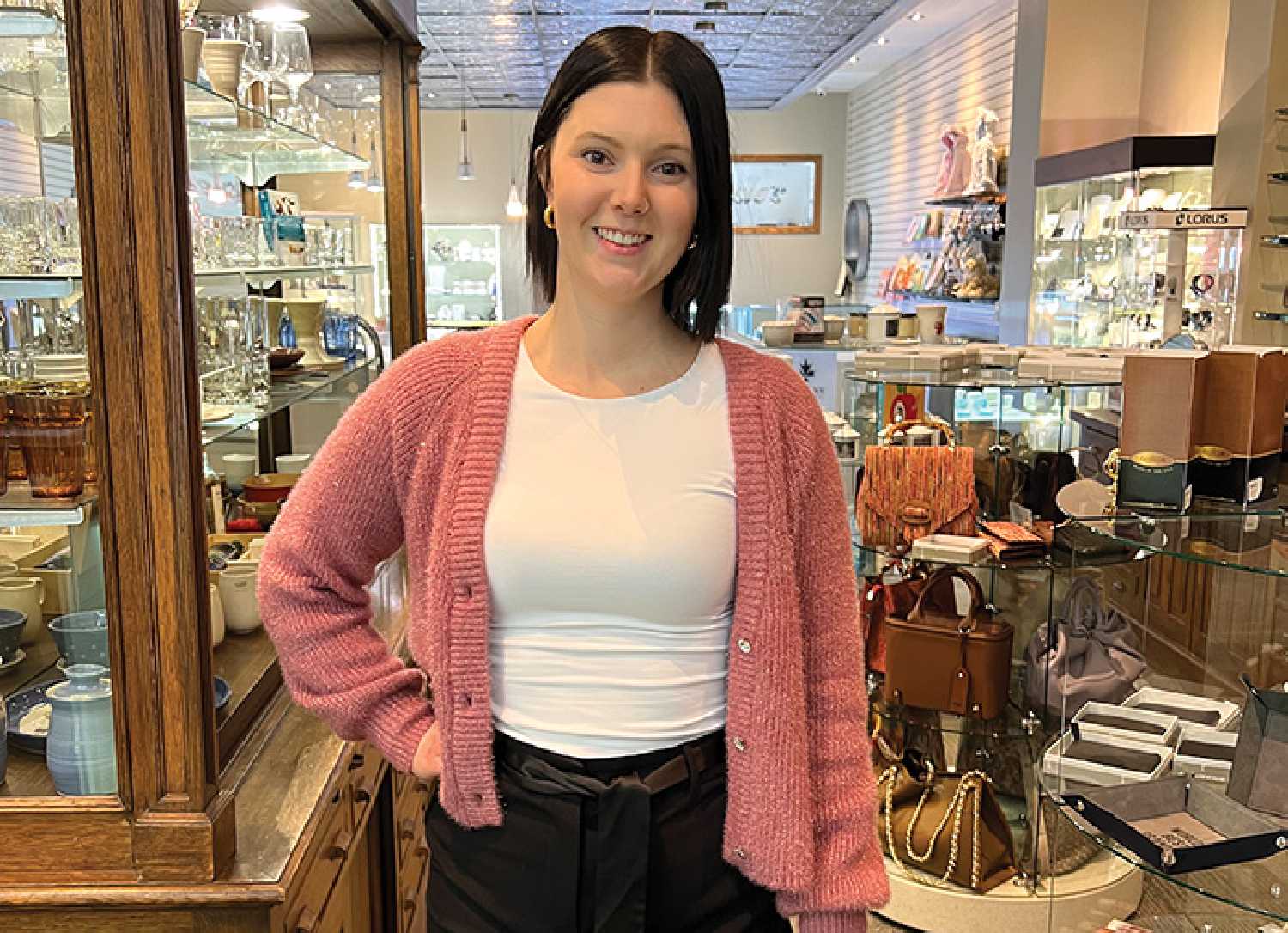 <b>New business owner:</b> Tia Cederstrand is the owner of Third Avenue on Main, the new business that has taken over from Kassies Jewelry in Moosomin.